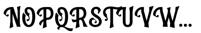 Silvestern Font UPPERCASE