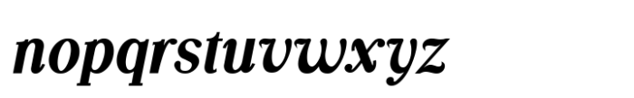 Silvex Editorial Bold Italic Font LOWERCASE