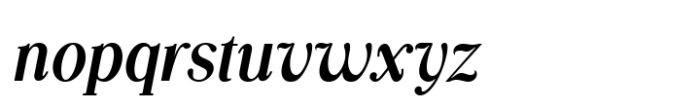 Silvex Editorial Italic Font LOWERCASE