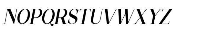 Silvex Editorial Thin Italic Font UPPERCASE