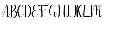 Silvia Script Font UPPERCASE