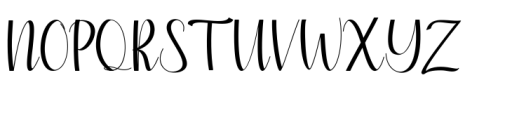 Silvia Script Font UPPERCASE
