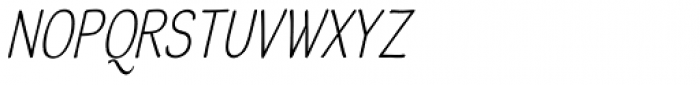 Simiate Compact Oblique Font UPPERCASE