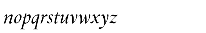Simon Display Italic Font LOWERCASE