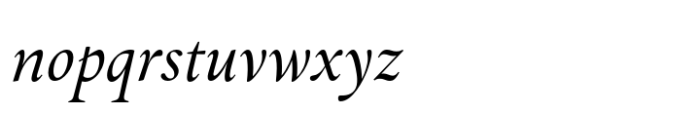 Simon Subhead Italic Font LOWERCASE
