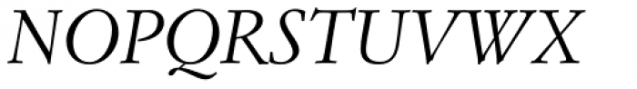 Simoncini Garamond Std Italic Font UPPERCASE