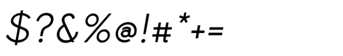 Simpatico Italic Font OTHER CHARS