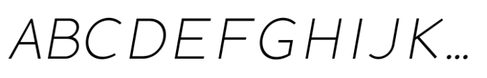Simpatico Light Italic Font UPPERCASE