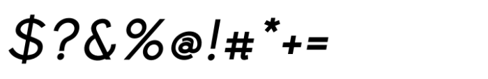 Simpatico Semibold Italic Font OTHER CHARS