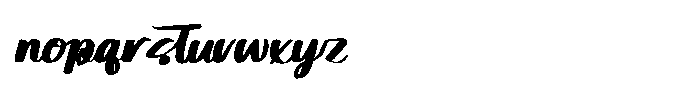 Simple Chating Italic Font LOWERCASE