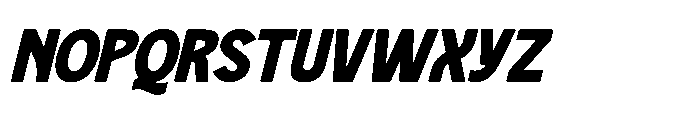 Simple Gudays Italic Font UPPERCASE