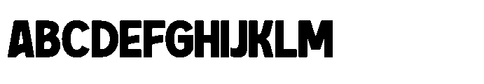 Simple Gudays Regular Font UPPERCASE