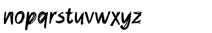 Simple Notes Extra Bold Font LOWERCASE