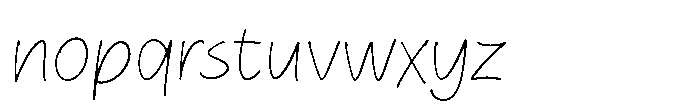 Simple Notes Light Font LOWERCASE