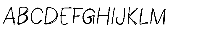 Simple Notes Regular Font UPPERCASE