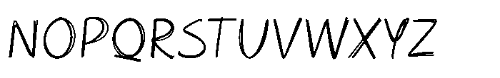 Simple Notes Regular Font UPPERCASE
