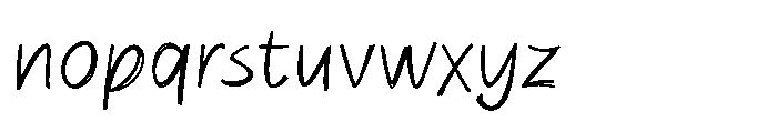 Simple Notes Regular Font LOWERCASE