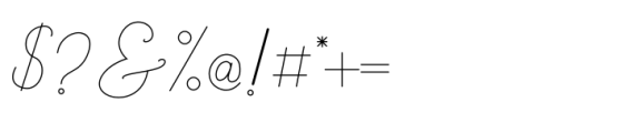 Simple Script Regular Font OTHER CHARS