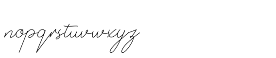 Simple Script Regular Font LOWERCASE