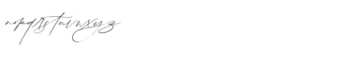 Simple Serenity Script Font LOWERCASE