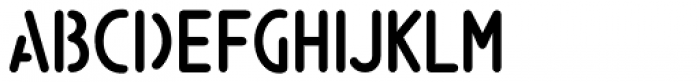 Simple Stencil JNL Font UPPERCASE