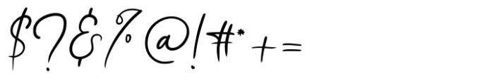 Simple Stylish Script Font OTHER CHARS