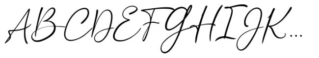 Simple Stylish Script Font UPPERCASE