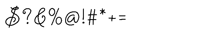 Simple Wedding Font OTHER CHARS