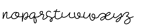 Simple Wedding Font LOWERCASE