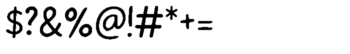 Simple daily writing Regular Font OTHER CHARS