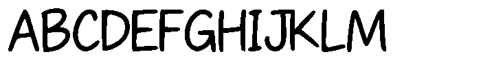 Simple daily writing Regular Font UPPERCASE