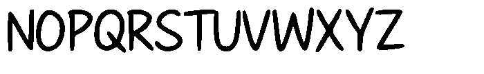 Simple daily writing Regular Font UPPERCASE