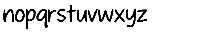 Simple daily writing Regular Font LOWERCASE