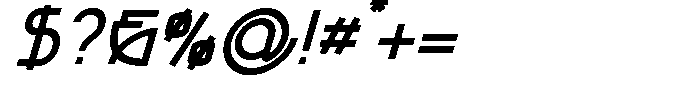 Simpli Bold Italic Font OTHER CHARS