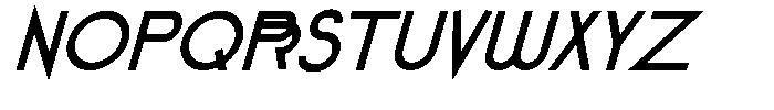 Simpli Bold Italic Font UPPERCASE