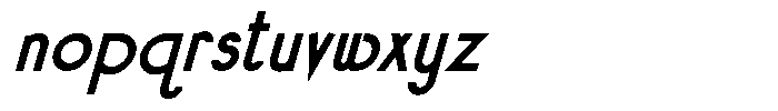 Simpli Bold Italic Font LOWERCASE
