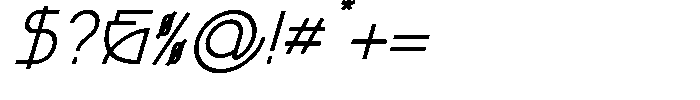 Simpli Demibold Italic Font OTHER CHARS