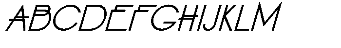 Simpli Demibold Italic Font UPPERCASE