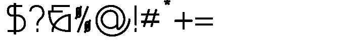 Simpli Demibold Font OTHER CHARS