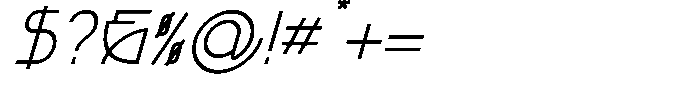 Simpli Italic Font OTHER CHARS