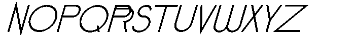 Simpli Italic Font UPPERCASE