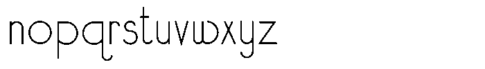 Simpli Thin Font LOWERCASE
