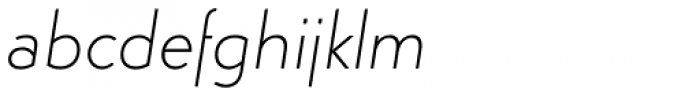 Simplo Thin Italic Font LOWERCASE