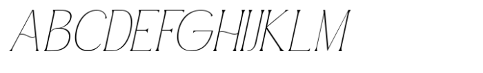 Simply Conception Thin Italic Font UPPERCASE