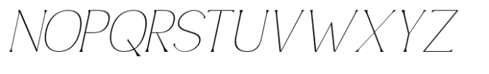 Simply Conception Thin Italic Font UPPERCASE