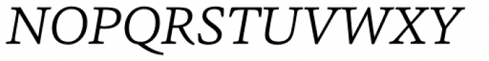 Sina Light Italic Font UPPERCASE