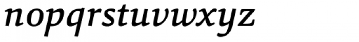 Sina Medium Italic Font LOWERCASE