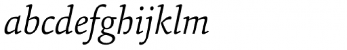 Sina Nova Light Italic Font LOWERCASE