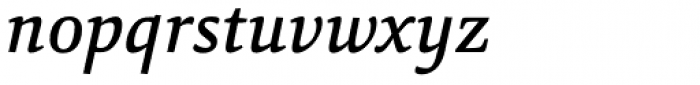 Sina Nova Medium Italic Font LOWERCASE