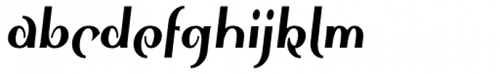 Sinah Sans Black Condensed Italic Font LOWERCASE